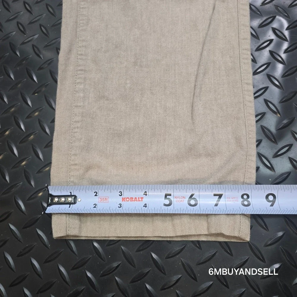 Banana Republic Kentfield Pant Mens 36x32 Tan Khaki Cotton Straight Chino 932384